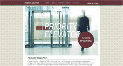 Desktop Screenshot of priorityelevator.com